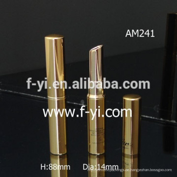 Große runde Großhandel leere Gold Aluminium Lippenstift Tube